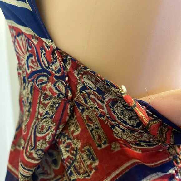 Vintage Baba Chiffon Silk Dress Babydoll Halter Over Layer Y2K Fairy grunge S - Picture 11 of 11